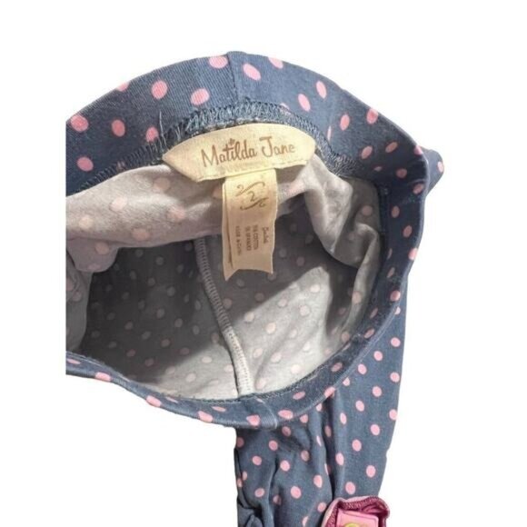 Matilda Jane Make Believe By Design Polka Dot Pants Girls Size 2 Button Accent a - Picture 7 of 13
